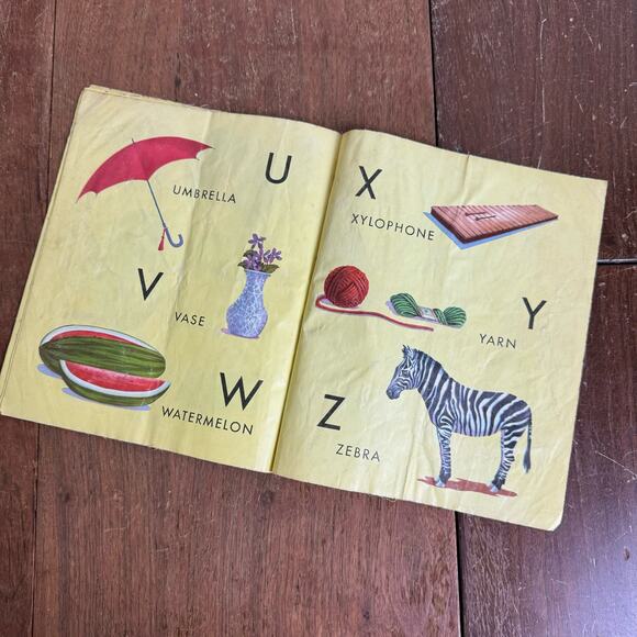 1959 Platt & Munk ABC Words to Say Cloth easy‎ to clean kids story book - Picture 10 of 10